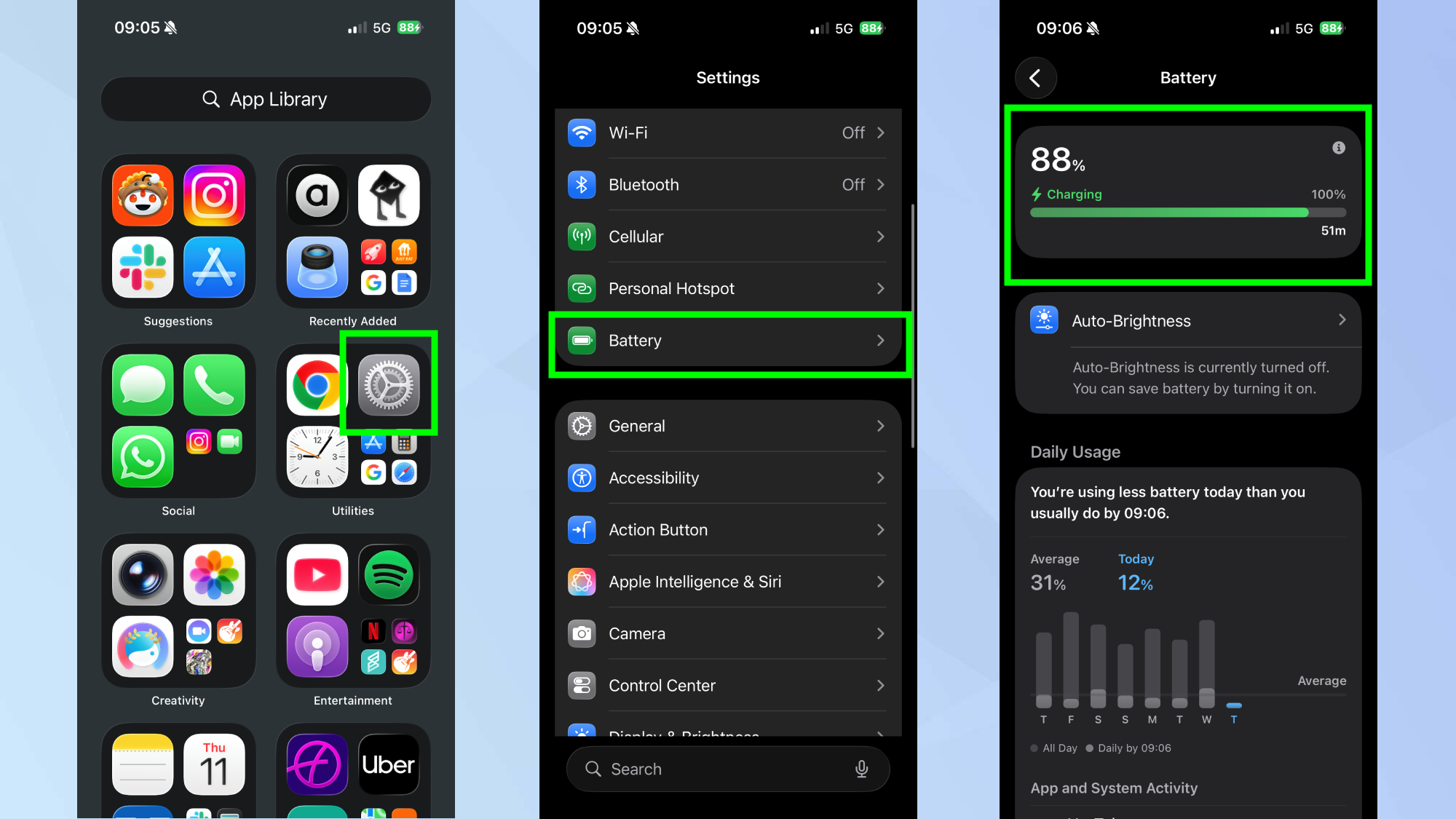 See how long your iPhone needs to charge 