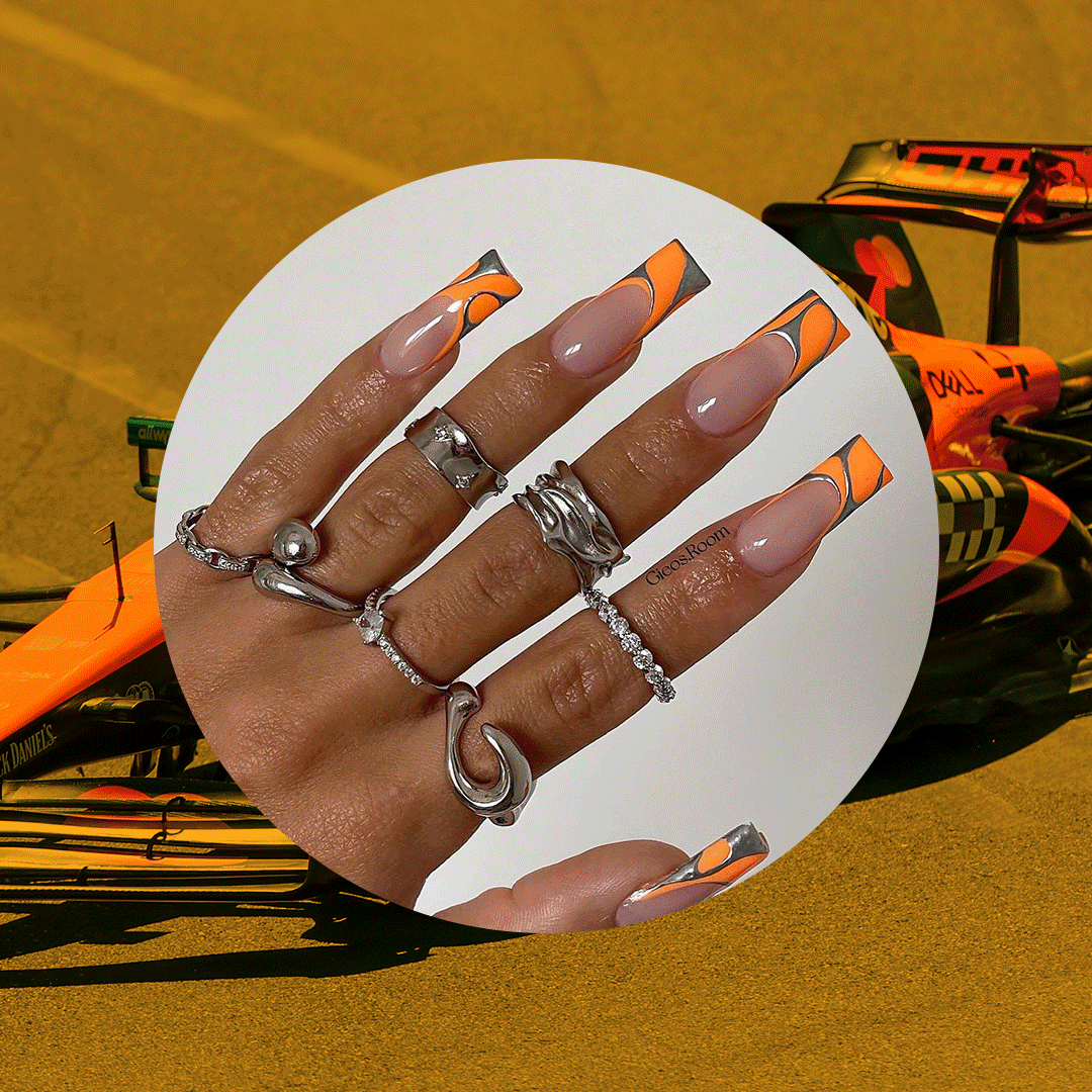 f1 inspired manicure
