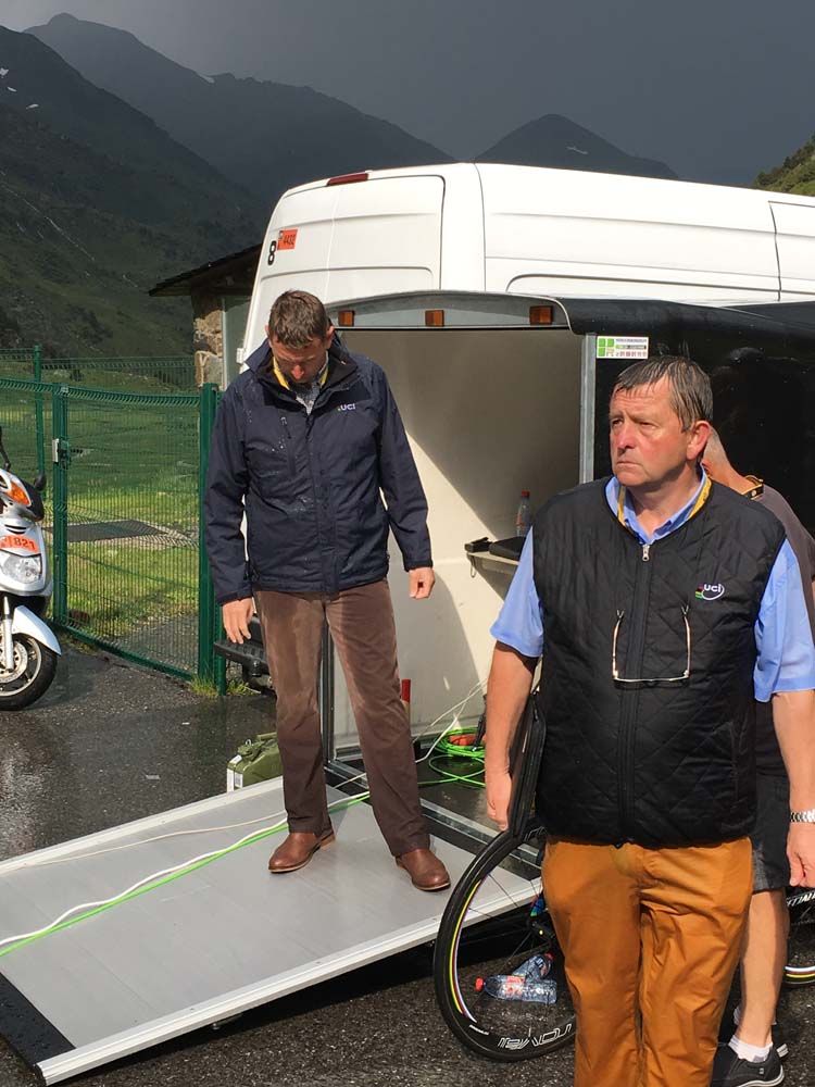 The UCI is using a mobile X-ray machine to check bikes at the Tour de France.