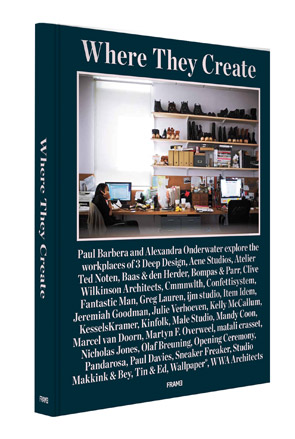 Front cover of Where They Create by Paul Barbera and Alexandra Onderwater.