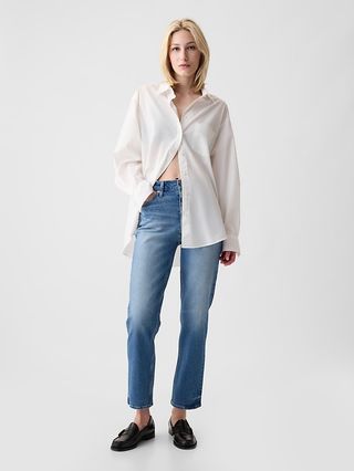 Cheeky High Waist Straight Leg Jeans