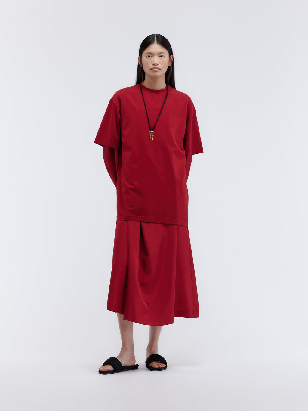 Carven Logo T-Shirt in Compact Jersey