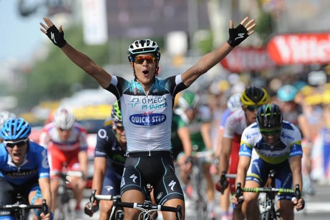 Matteo Trentin (Omega Pharma-Quickstep) wins in Lyon