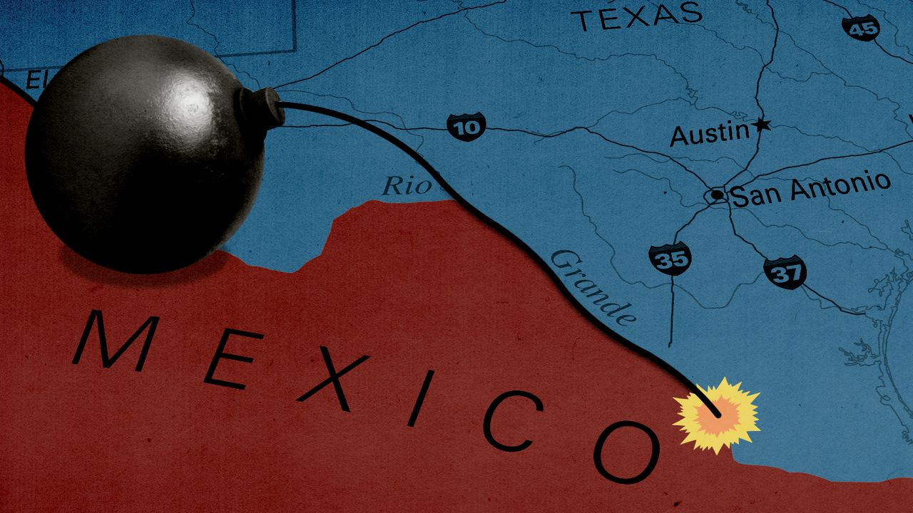 Mexico and Texas.