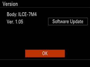 Sony A7 IV firmware