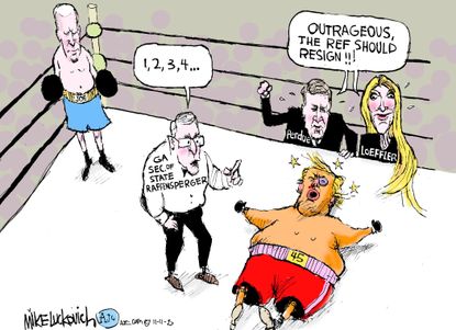 Political Cartoon U.S. Trump Biden Georgia&nbsp;