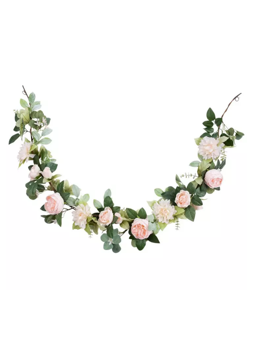 Cabbage Rose & Dahlia Garland