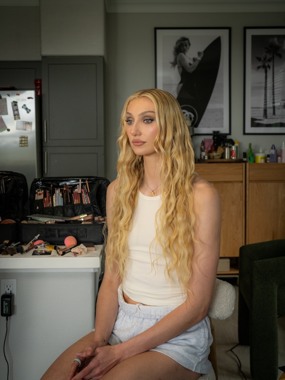Cameron Brink getting ready for the Hermes Resort 2027