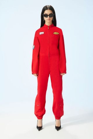 Forever 21 Moto Sport Patch Coveralls