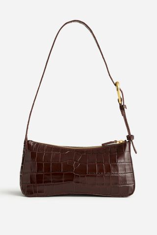 The Sculptural-Buckle Shoulder Bag