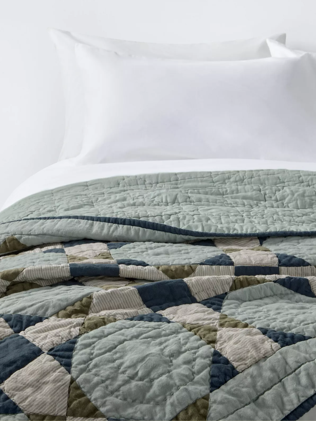 A diamond patchwork quilt from John Lewis