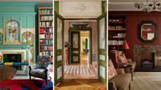 three images collaged of interiors with plasterwork