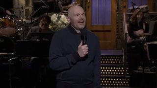 Bill Burr performing stand-up on SNL