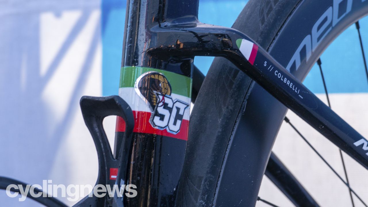 Sonny Colbrelli's bike from Omloop Het Nieuwsblad