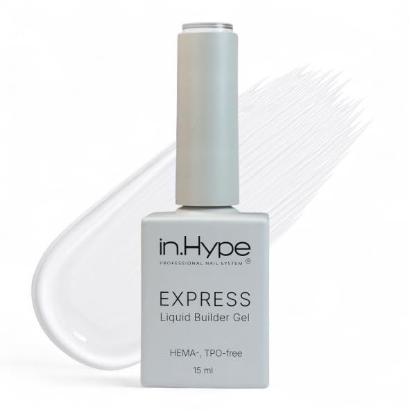 In.hype Express Liquid Builder Gel in a Bottle Biab for Nail Enhancing Soak Off (clear)
