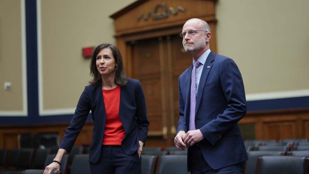 FCC chair Jessica Rosenworcel and commissioner Brendan Carr