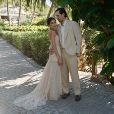 Alexis and alex at their st. barths wedding.