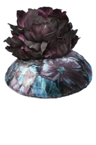Bottica Velvet Flower Pillbox Hat, £109