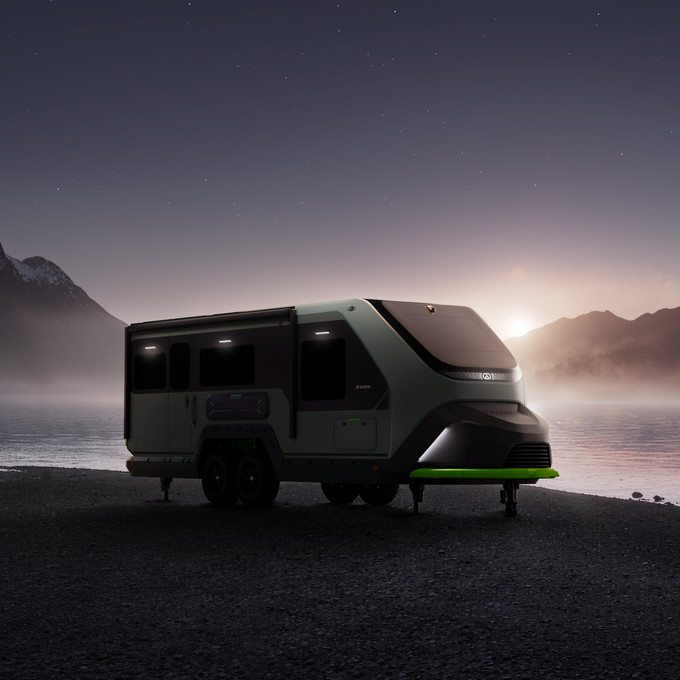 Evotrex PG5 off-grid travel trailer