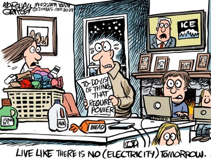 Editorial Cartoon U.S. winter weather power