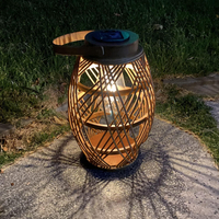 Pearlstar Outdoor Solar Lanterns Light Rattan Bamboo Lamp: $34 @ Amazon