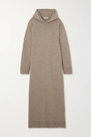 The Row Ieva hooded cashmere maxi dress