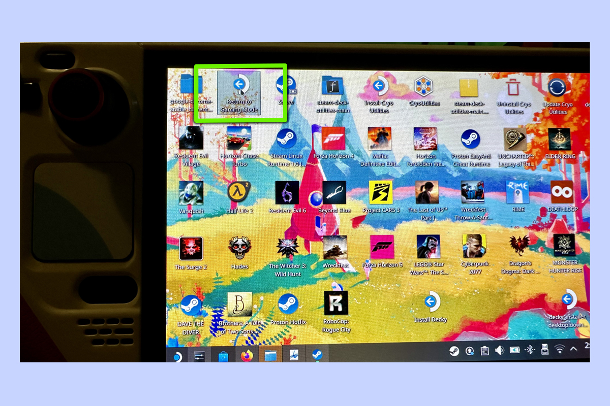 Steam Deck OLED's Desktop Mode.