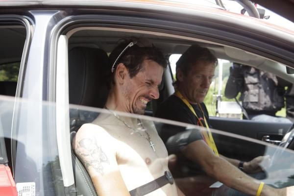 Andreas Kl&ouml;den (RadioShack) was in pain after retiring