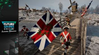 Holdfast American Revolution screenshot with Future Games Show Summer Showcase 2026 logo