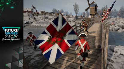 Holdfast American Revolution screenshot with Future Games Show Summer Showcase 2026 logo