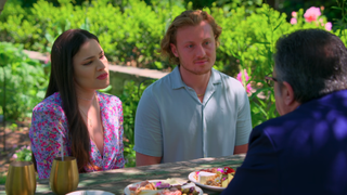 Amy and Johnny meet Amy's dad in Love Is Blind Season 6, episode 10