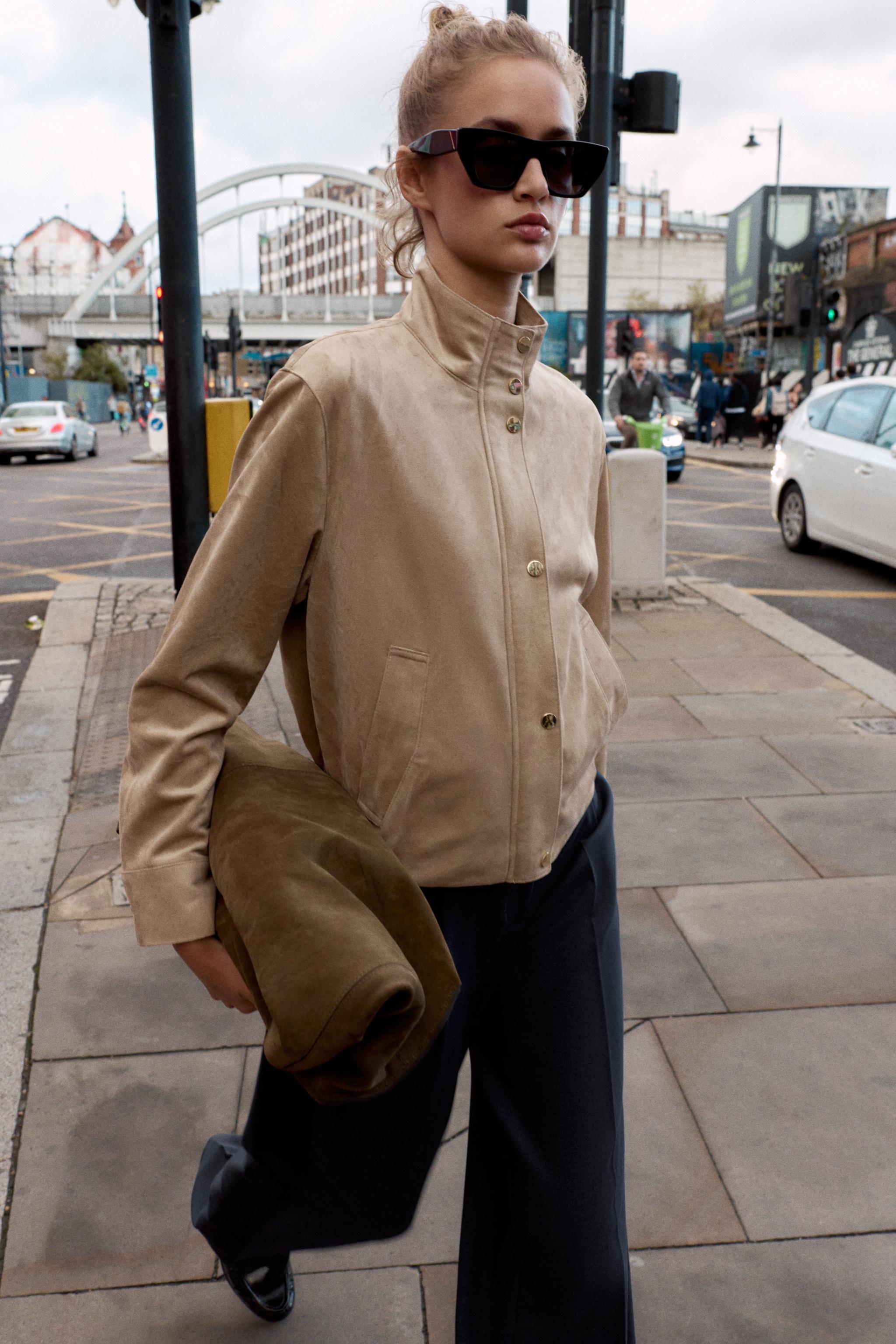 Faux Suede Jacket