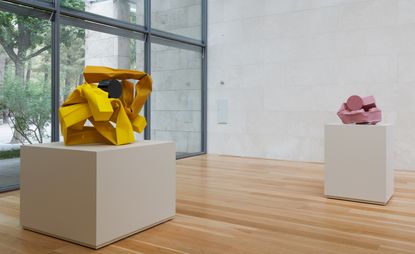 All images: installation view of ‘Carol Bove: Collage Sculptures’, at the Nasher Sculpture Center