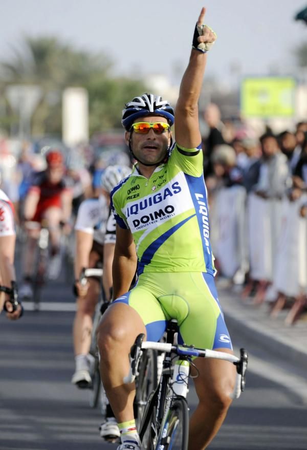 Francesco Chicchi (Liquigas-Doimo) dedicated his stage win to the late Franco Ballerini.