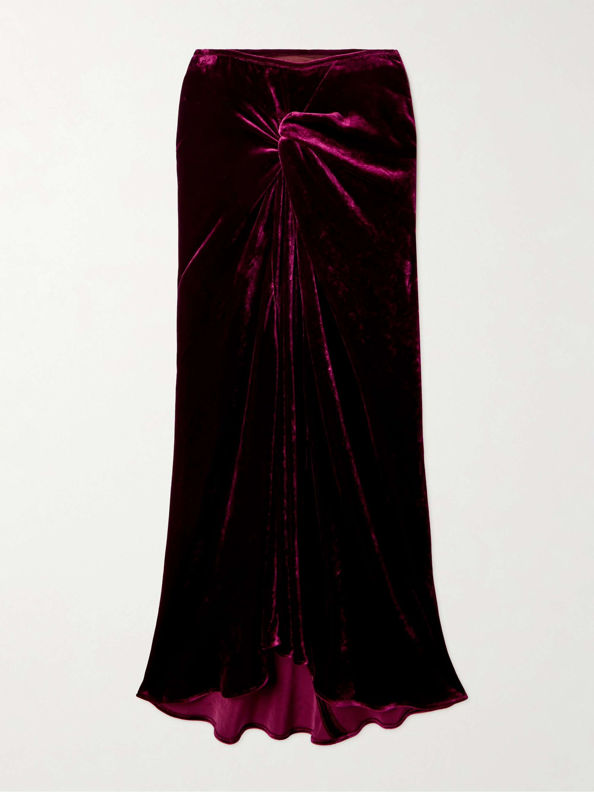 Velvet Midi Skirt