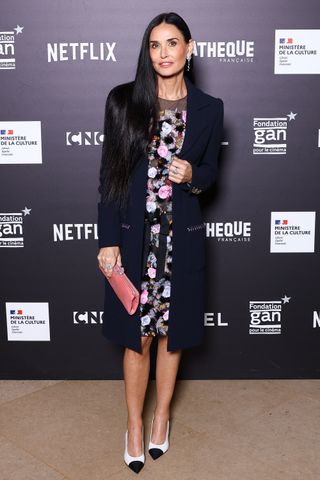 Demi Moore attends the "The Substance" Premiere at Cinematheque Francaise on November 05, 2024 in Paris, France