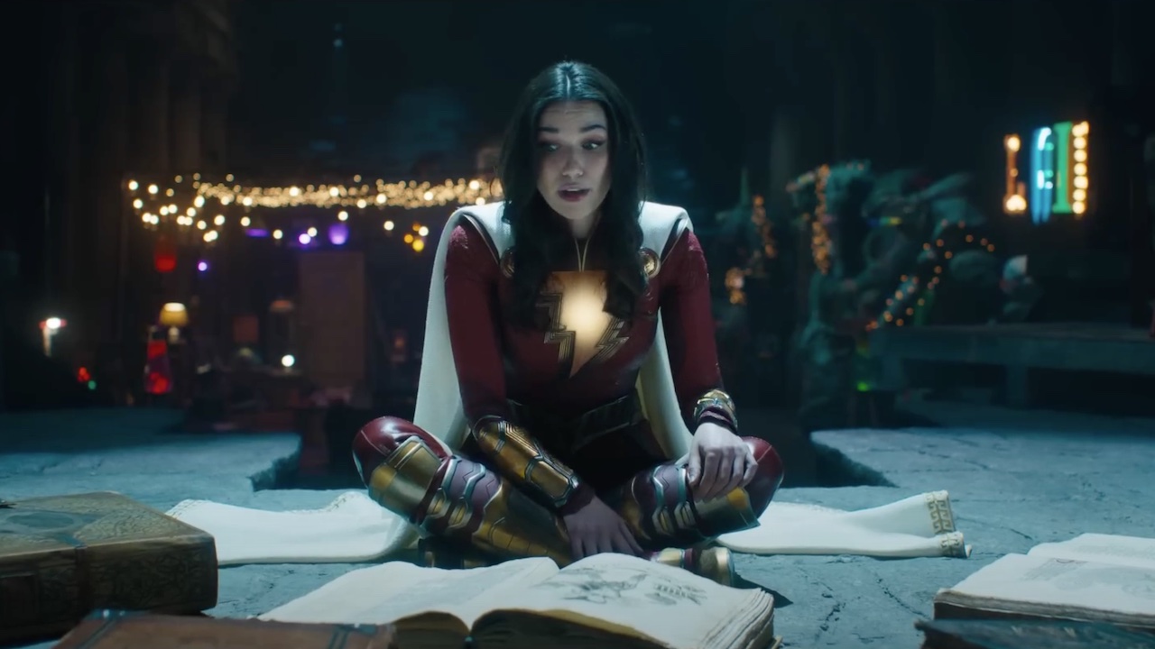 Grace Fulton as Mary Bromfield as Shazam in Shazam!  Wrath of the Gods