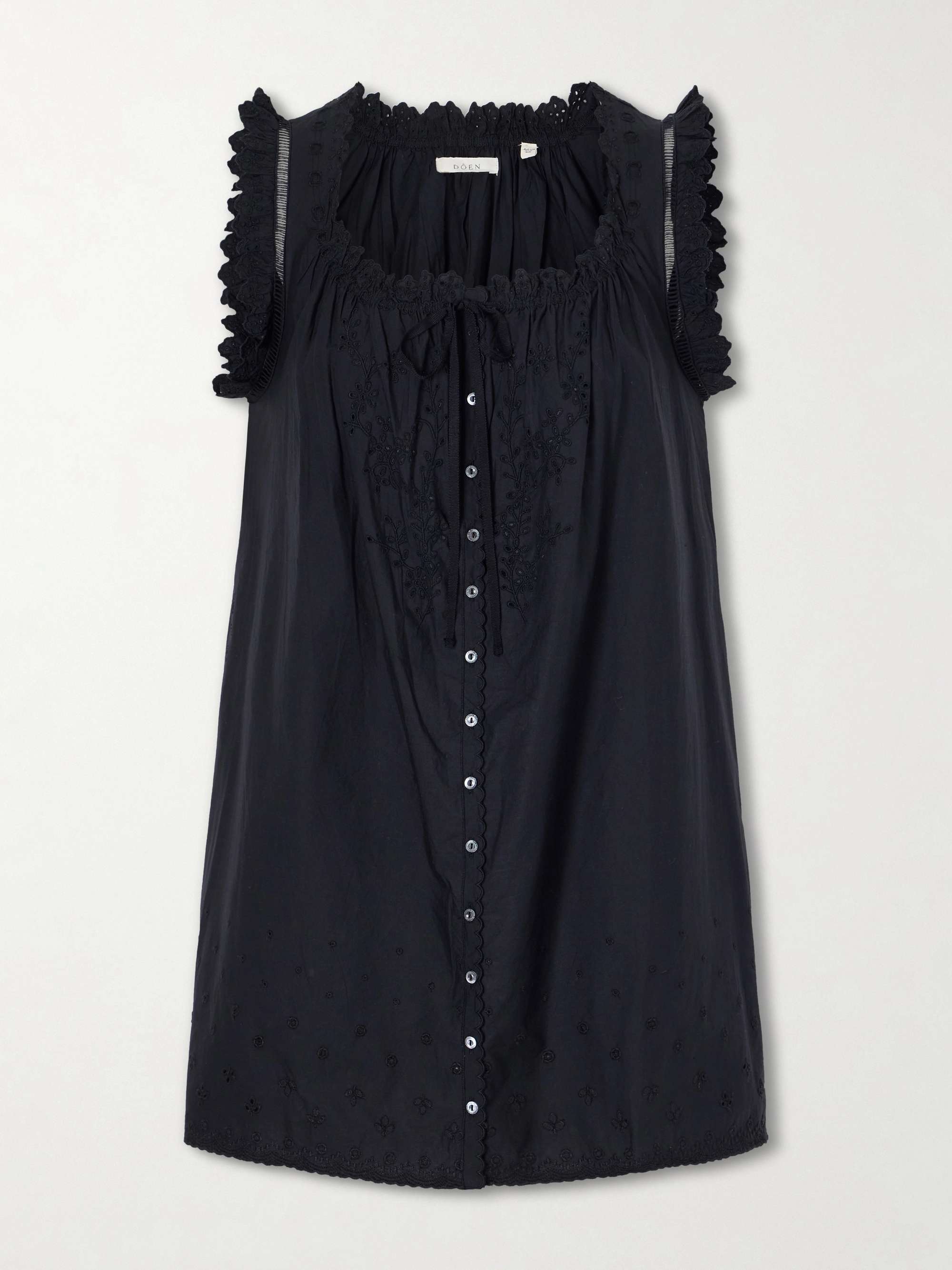 Nessie Broderie Anglaise Organic Cotton Mini Dress