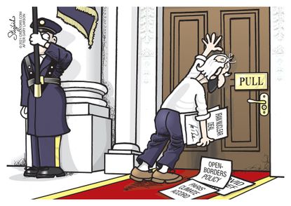Political Cartoon U.S. biden far side