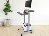 Mobile Fixed-Height Two-Tier Stand Up Desk