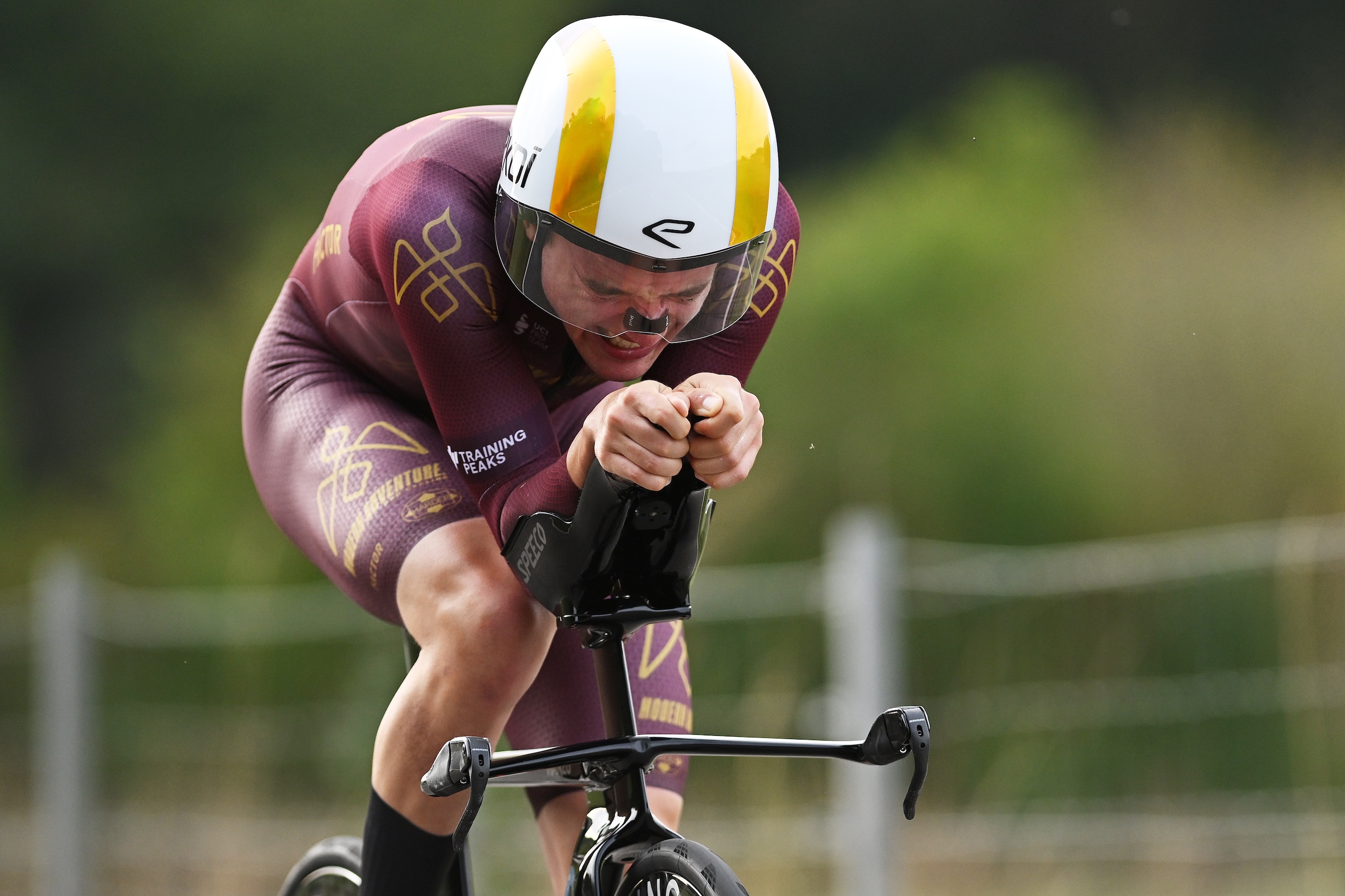 ETTELBRUCK, LUXEMBOURG - SEPTEMBER 19: Leo Hayter of Great Britain and Team Modern Adventure Pro Cycling competes during the 86th Skoda Tour de Luxembourg 2026, Stage 4 a 20.4km individual time trial stage from Ettelbruck to Ettelbruck on September 19, 2026 in Ettelbruck, Luxembourg. (Photo by Luc Claessen/Getty Images)