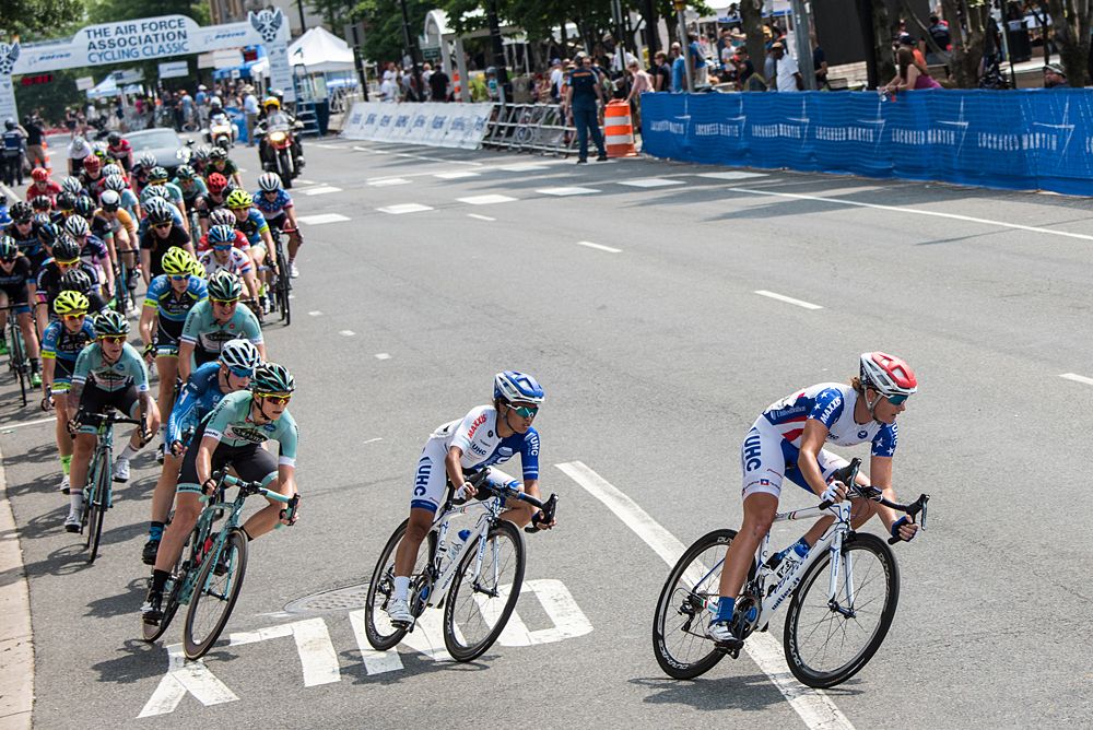 UnitedHealthcare leads into the final laps.