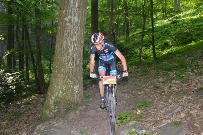 Jukka Jokela (Medilaser-Specialized MTB Team) enjoyed the PA singletrack on his way to the Masters class victory