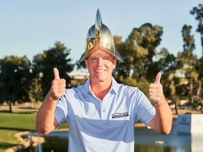 Emotional Steve Stricker Wins First PGA Tour Champions Title