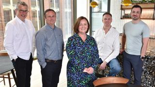 Brightsolid senior management team pictured left to right, including Andy Laing, Craig Paterson, Elaine Maddison, Alan Gardiner, Andrew Sinclair