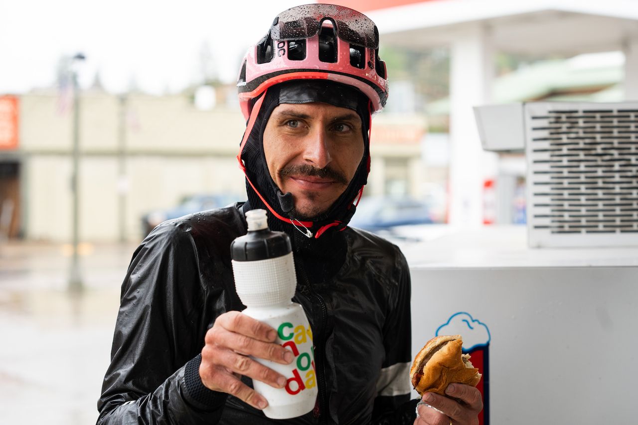 Lachlan Morton (EF Education-EasyPost) out on the Tour Divide Route in 2023