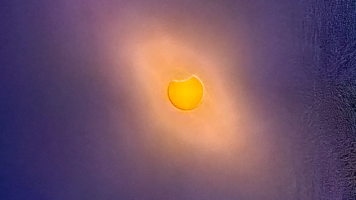 Solar Eclipse 2026 shot on smartphone