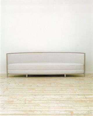 In 2003, Putman launched her own furniture collection, Préparation meublée, which includes this elegant 'Crecent Moon' sofa.