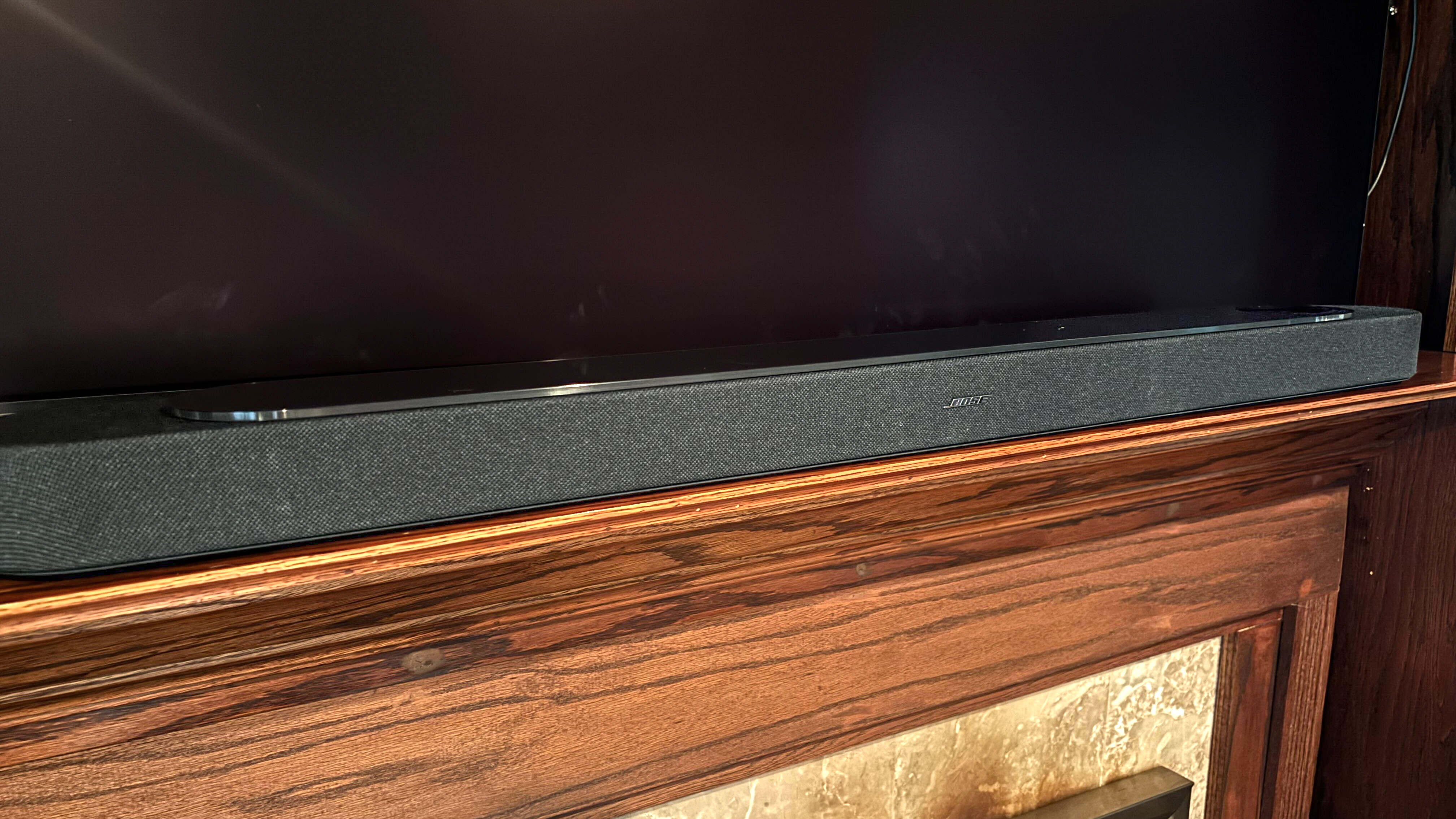 Bose Lifestyle Ultra Soundbar shown in living room