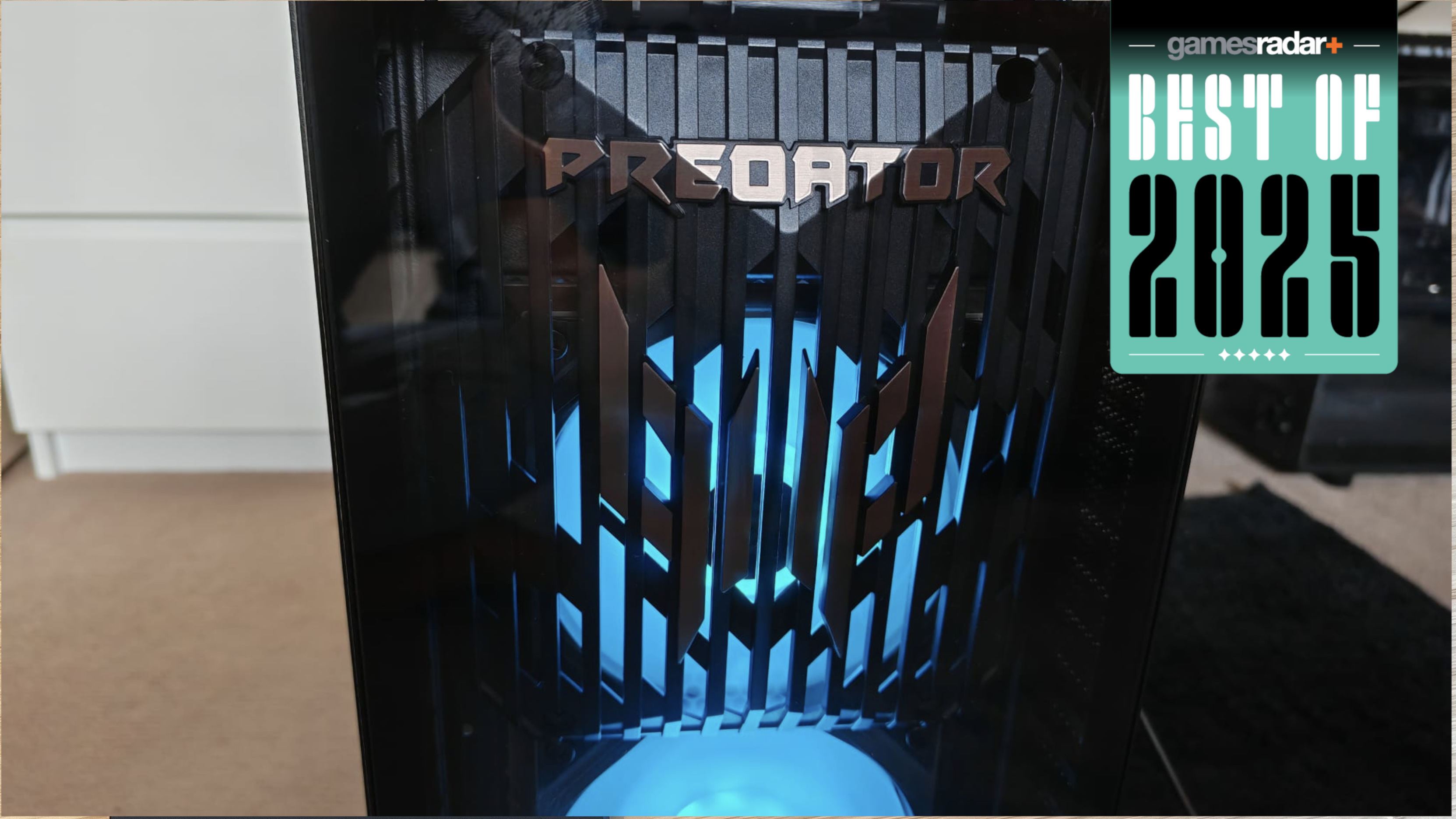 Acer Predator Orion 7000 gaming PC with 'best of 2025' badge